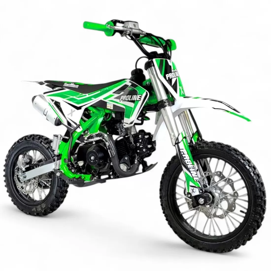 DIRT BIKE 110CC SEMI-AUTOMATICA 12/14" VERDE 💚