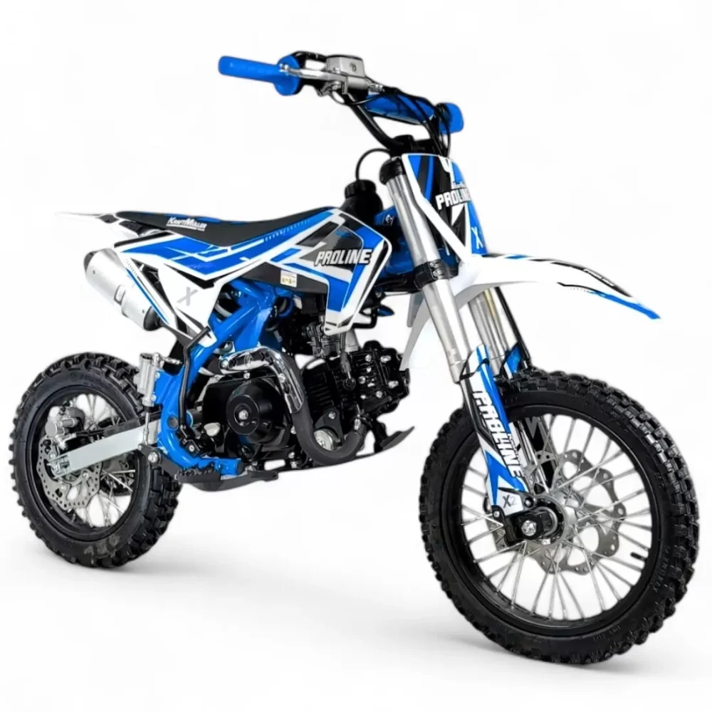 DIRT BIKE 110CC SEMI-AUTOMATICA 12/14" blu+💙