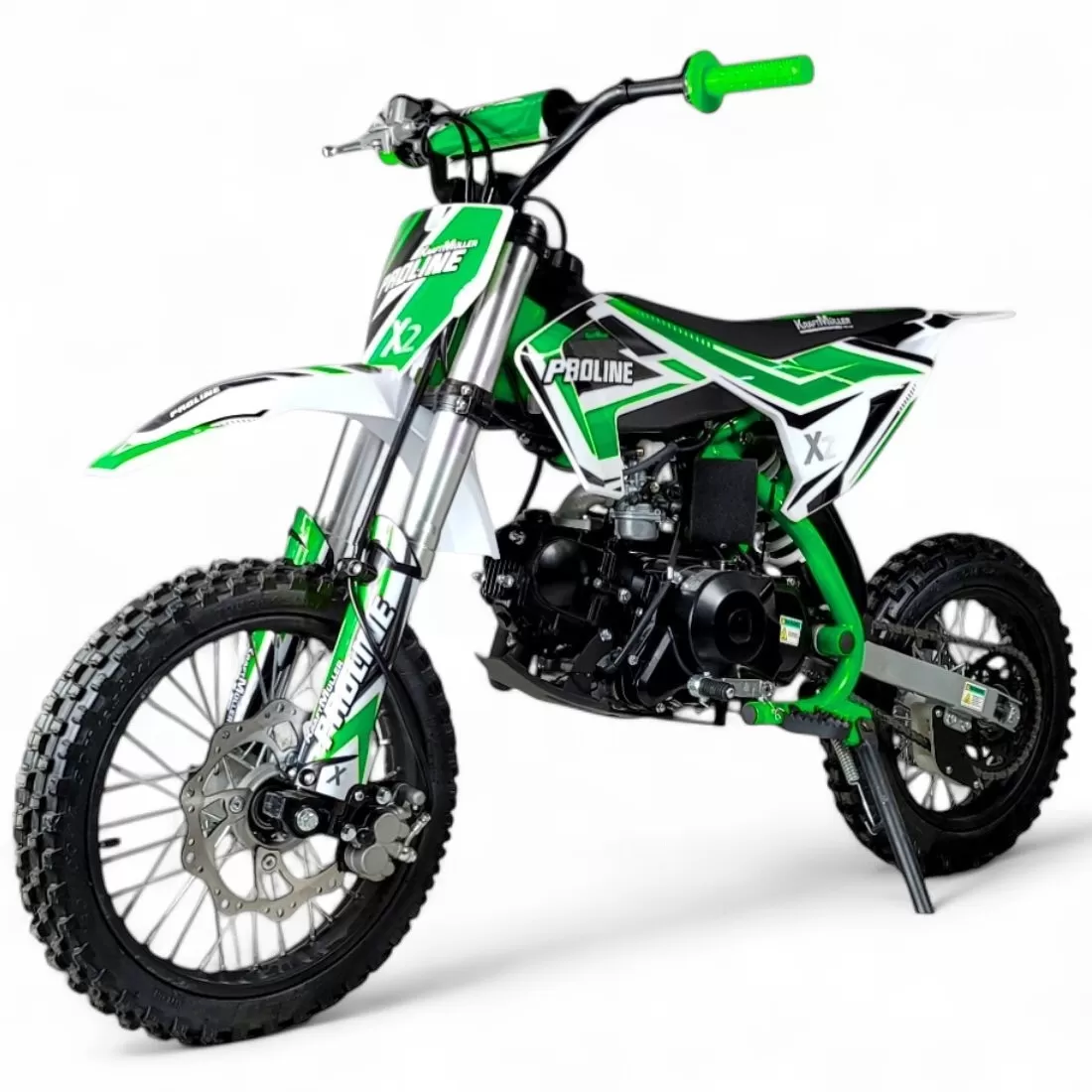 DIRT BIKE 110CC SEMI-AUTOMATICA 12/14" VERDE 💚