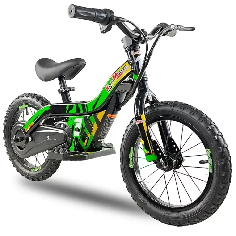 🚲 TERRAMOTO BB1 14" 💚 – Bici Elettrica Senza Pedali per Bambini (2-6 Anni)